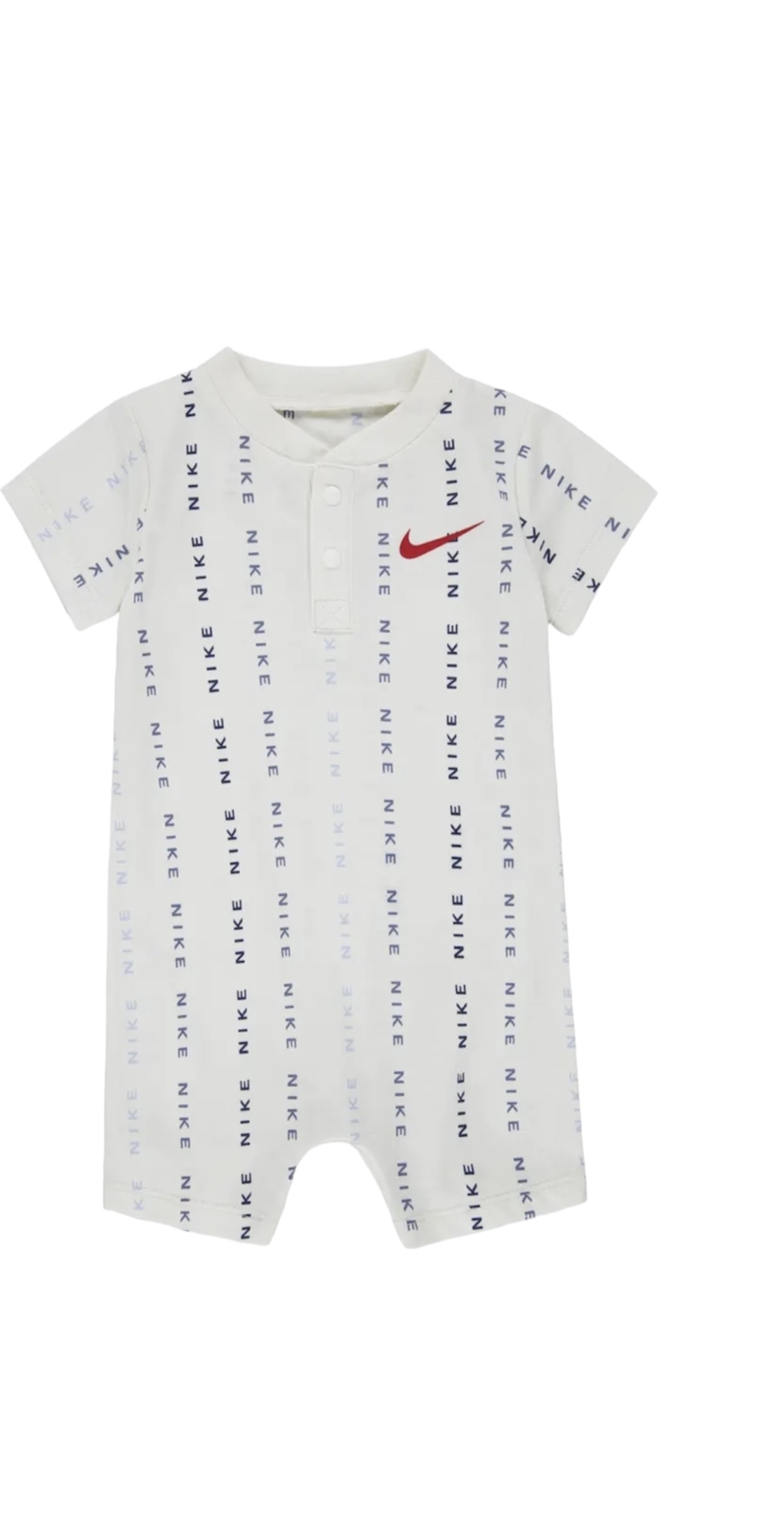 אוברול Nike בייבי לבן שרוול קצר