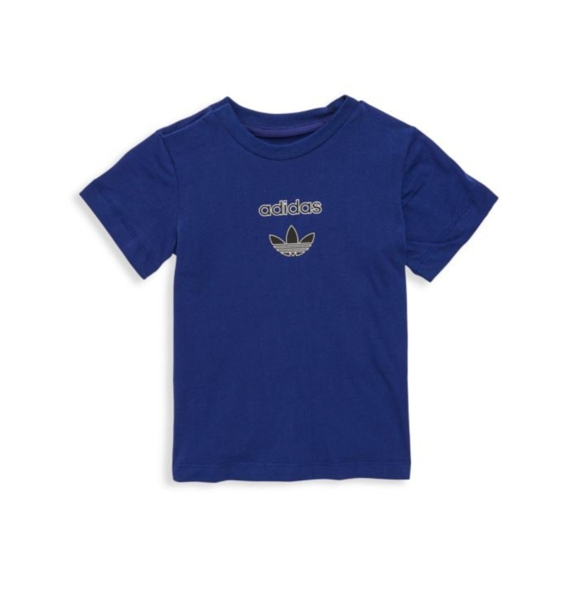 חולצת adidas קלאסית בייבי כחולה כהה לוגו מקדימה