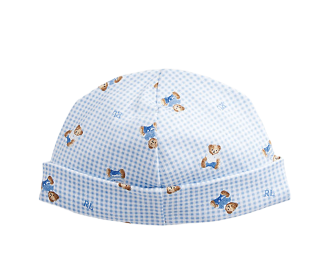 כובע לתינוק/ת Ralph lauren דובי תכלת