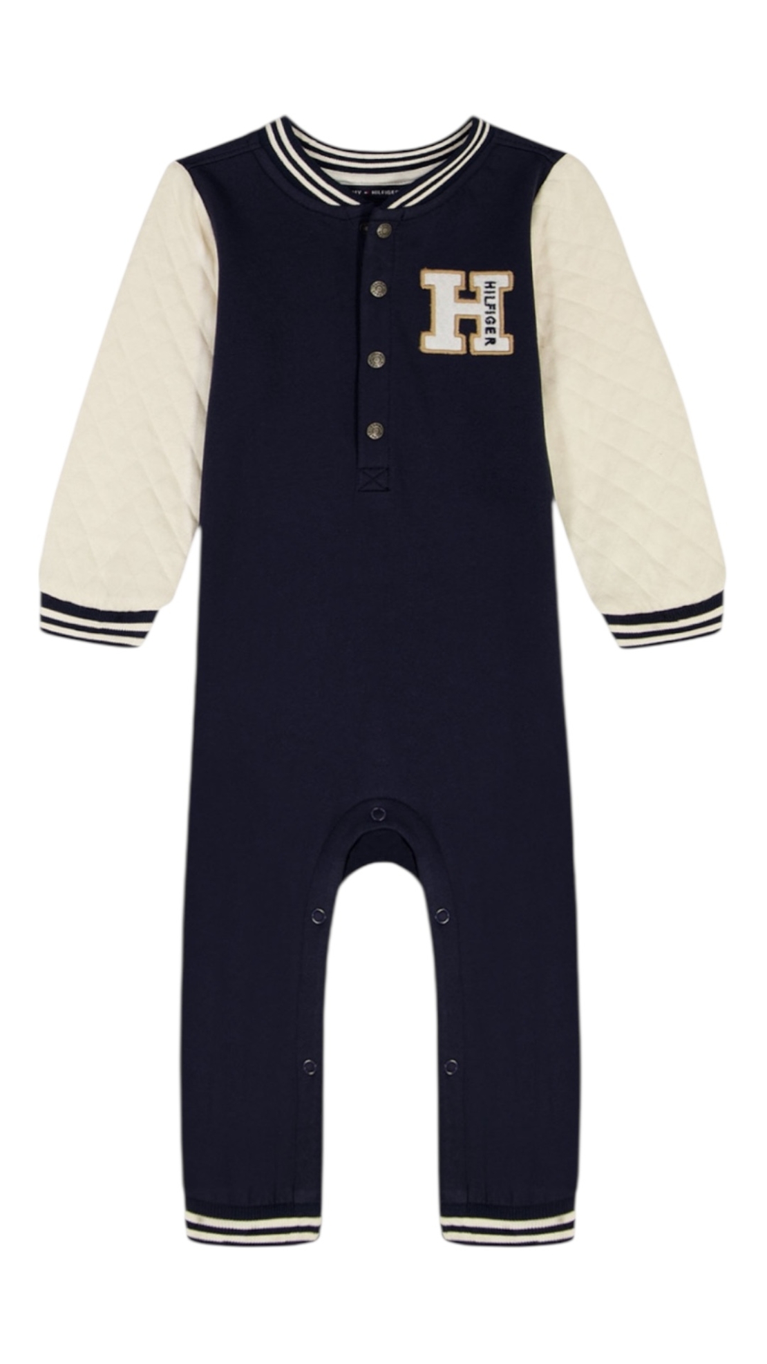 אוברול Tommy Hilfiger ספורטיבי פליז כחול כהה