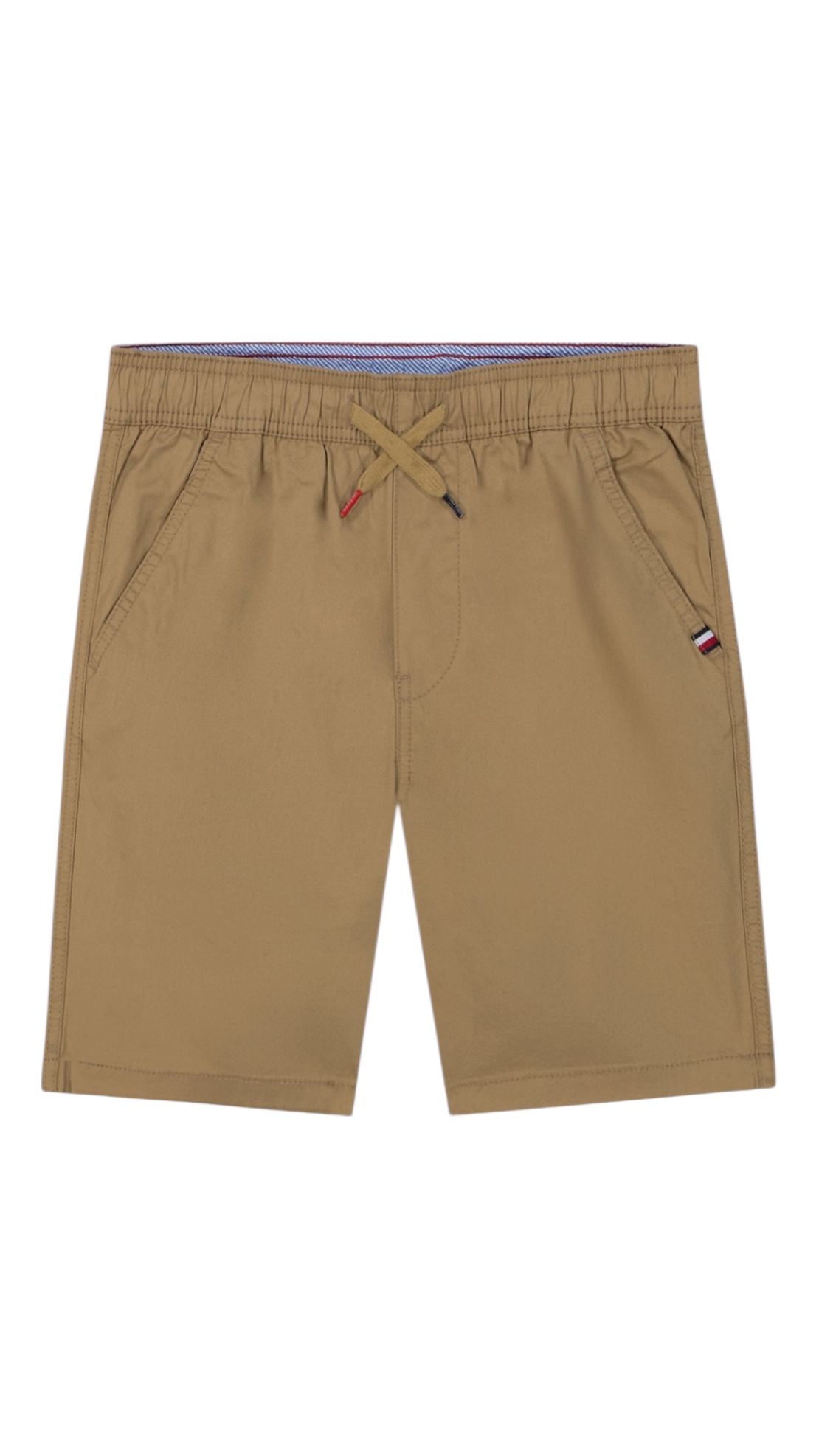 מכנס Tommy hilfiger חום שרוך לוגו בצידי הכיס