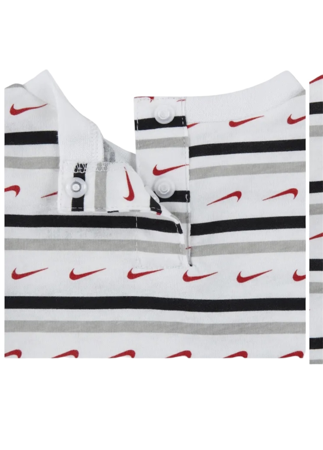 אוברול NIKE לבן פסים לוגו באדום