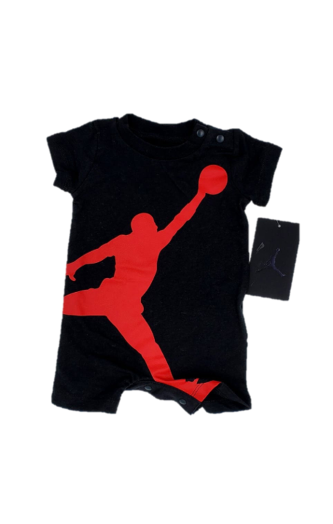אוברול JORDAN שחור לוגו JUMPMAN אדום