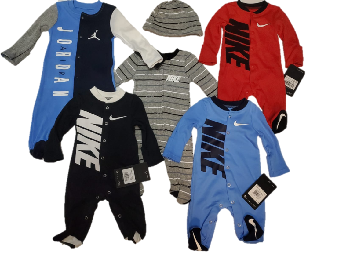 אוברול NIKE בייבי אפור כהה פסים דקים