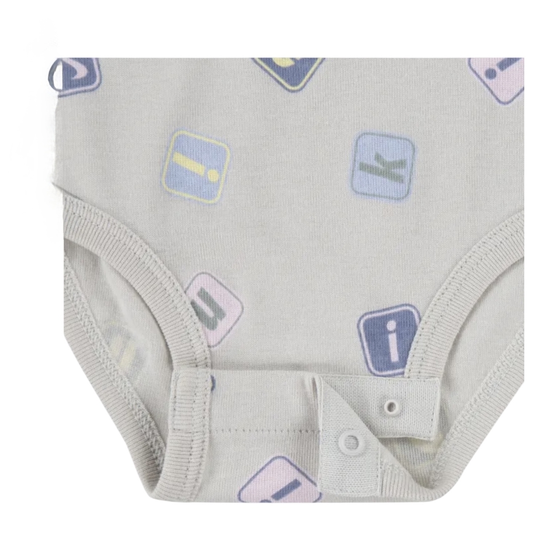 מארז 3 בגדי גוף קצר טורקיז אפור לבן