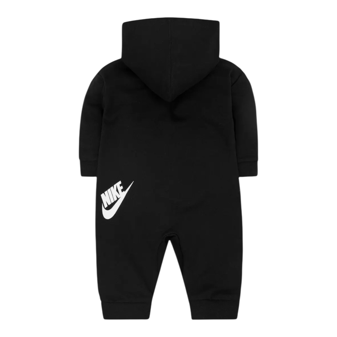 אוברול NIKE קפוצ'ון שחור קנגורו כיתוב לוגו בכיס