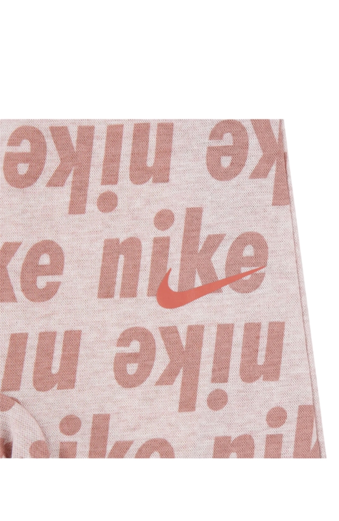 חליפת מכנס NIKE בייבי בגד גוף אפרסק מכנס חיתול תואם לוגו לאורכו