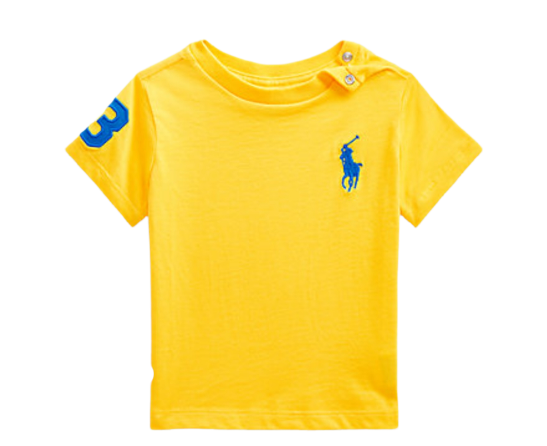 חולצת Ralph lauren בייבי ספורטיבי פוני גדול צהוב