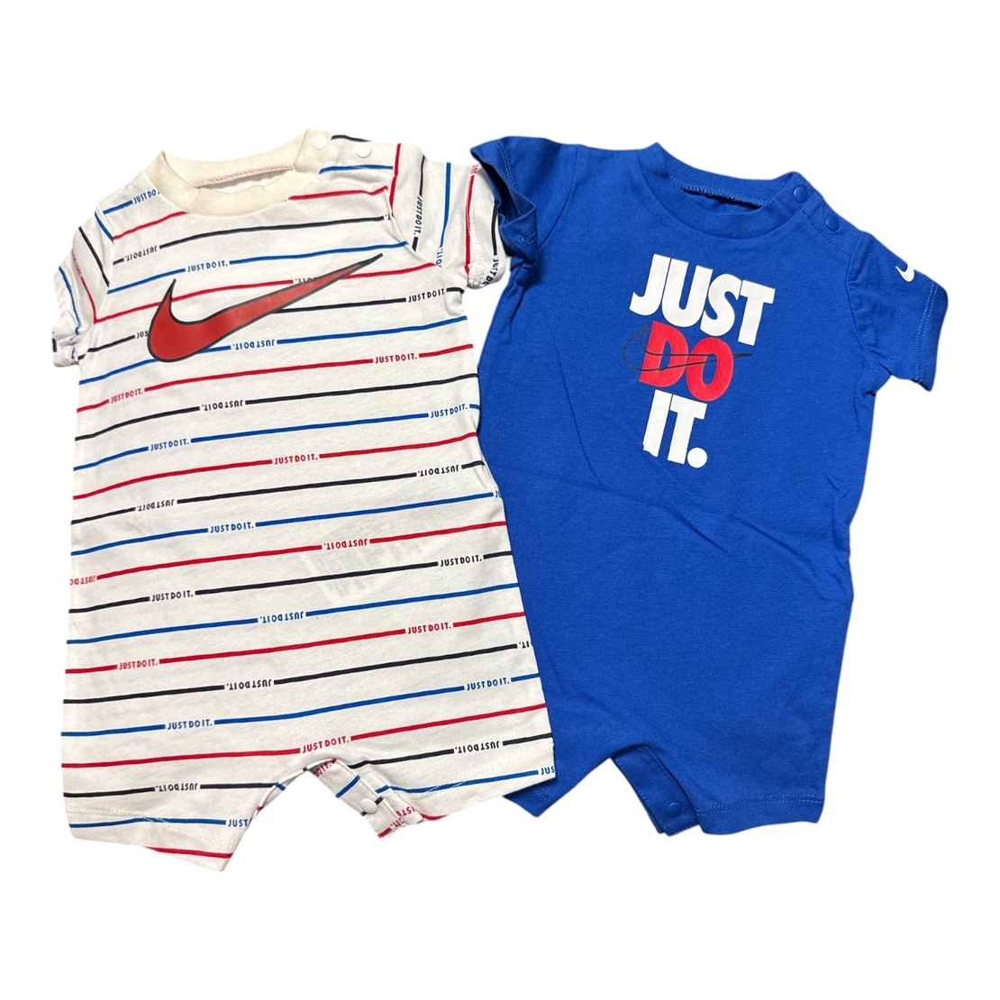 מארז זוג אוברולים NIKE כחול, לבן פסים