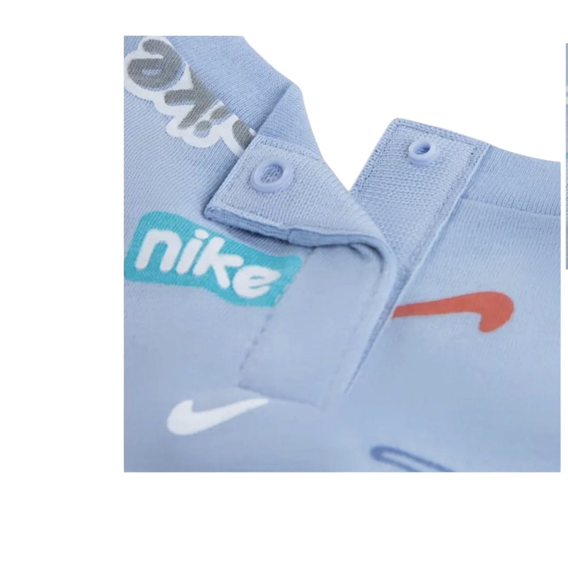 אוברול NIKE קצר תכלת לוגו לאורכו קנגורו