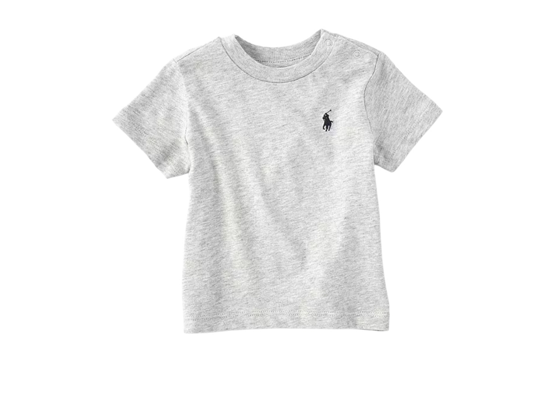 חולצת טי POLO RALPH LAUREN אפור בהיר