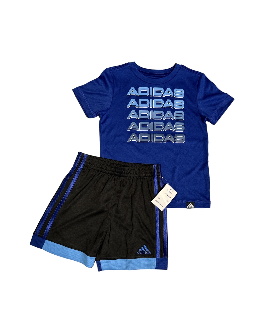 חליפת מכנס adidas כחול ים לוגו תלת מימד