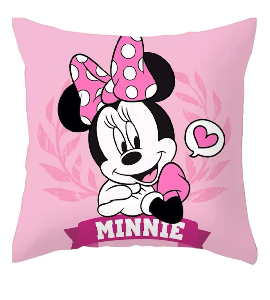 כרית מיני מאוס ורוד בייבי כיתוב MINNIE