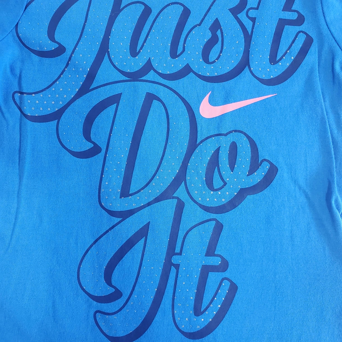 חולצת NIKE כחולה תכלת ארוכה כיתוב just do it