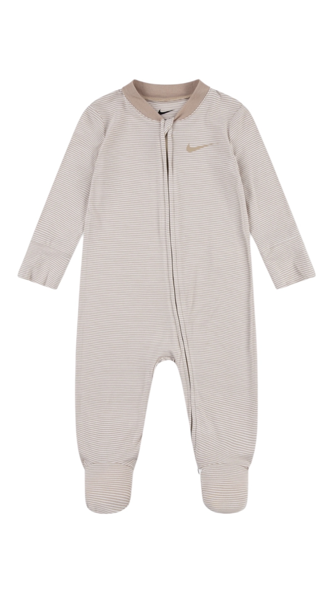 אוברול NIKE בז' פסים קליל ודק מבד ויסקוזה