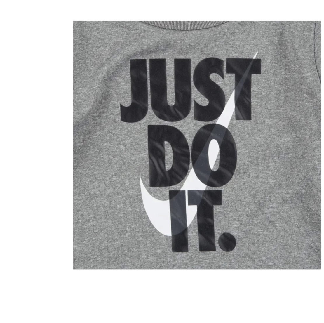 חליפת מכנס nike בייבי אפור שחור כיתוב just do it דרייפיט