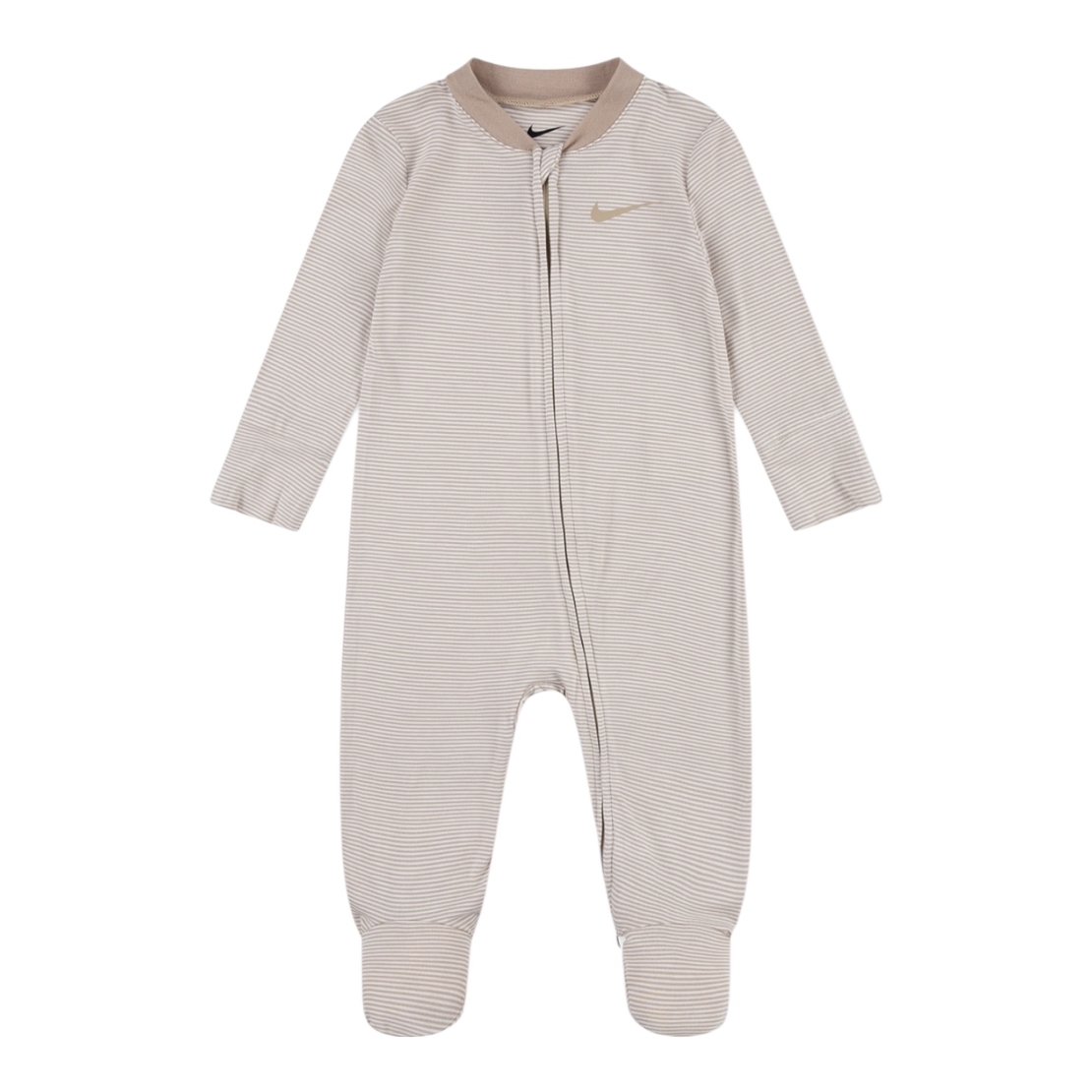 אוברול NIKE בז' פסים קליל ודק מבד ויסקוזה