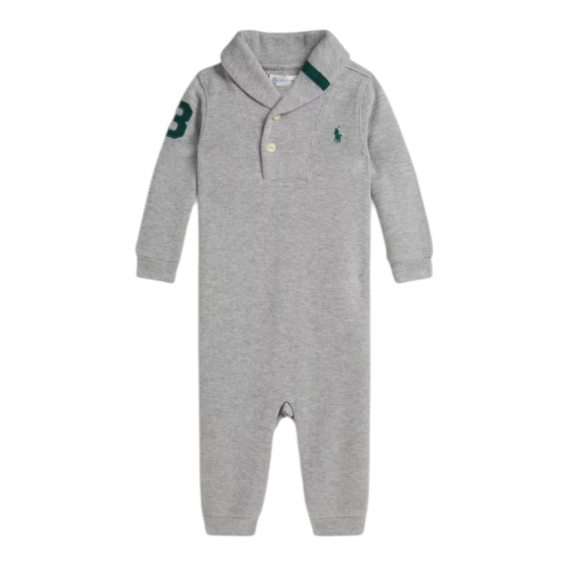 אוברול POLO RALPH LAUREN אפור לוגו בירוק