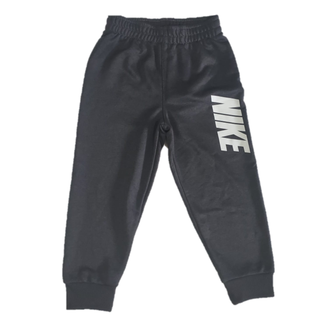 מכנס NIKE ארוך שחור כיתוב NIKE  בלבן בצד