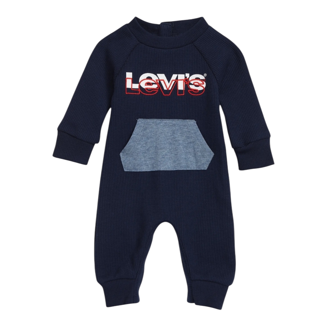 אוברול LEVI'S כחול כהה מעבר כיס קנגורו