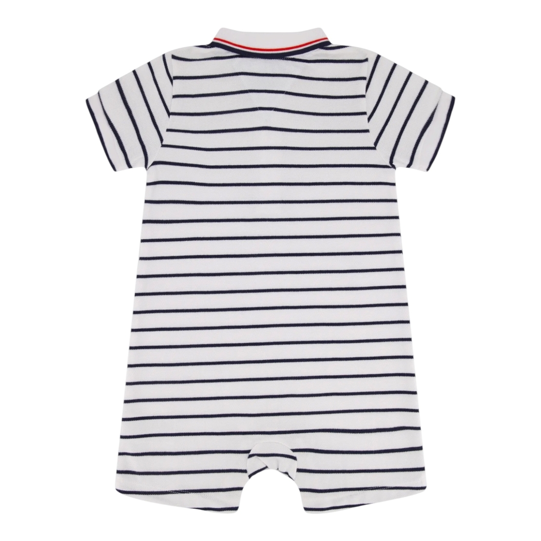 אוברול TOMMY HILFIGER פולו פסים כחול לבן לוגו בחזה