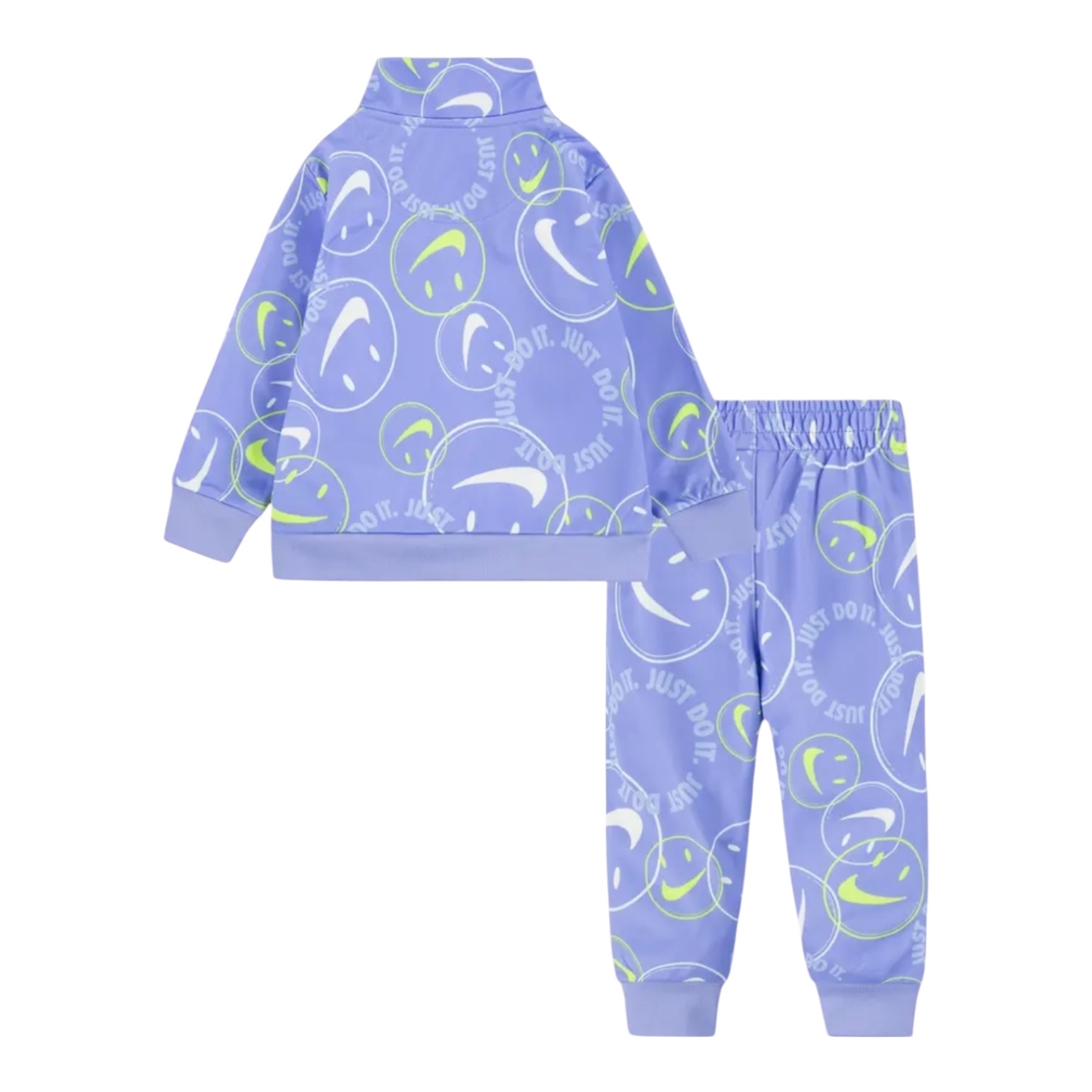 חליפת מכנס NIKE ז'קט סגול סמיילי לוגו לאורכה