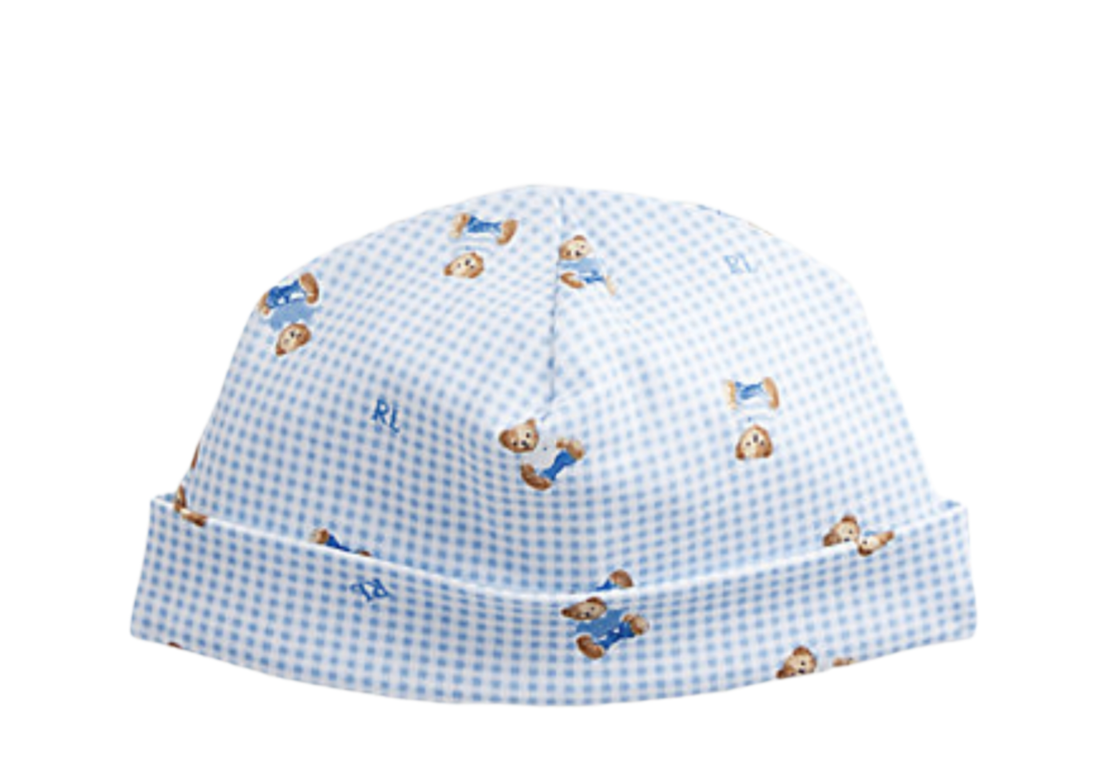 כובע לתינוק/ת Ralph lauren דובי תכלת