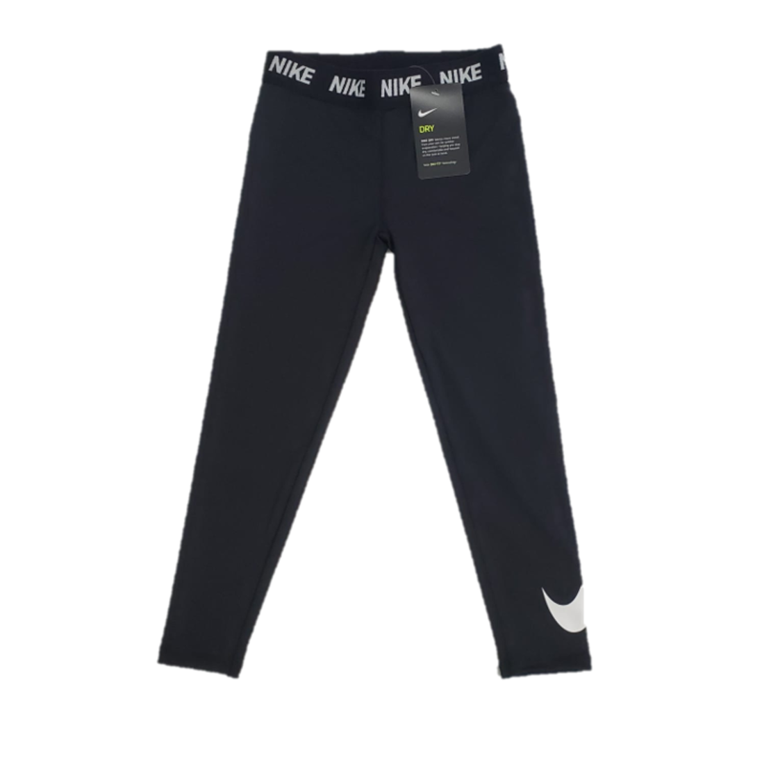 טייץ nike ארוך שחור דרייפיט כיתוב nike בגומי סימון בתחתית