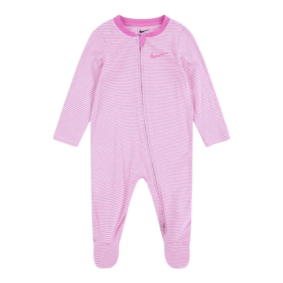 אוברול NIKE קליל ודק מבד ויסקוזה  ורוד פוקסיה ארוך פסים ורוד לבן