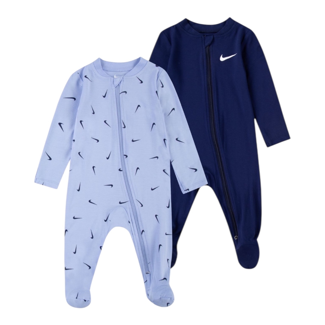 מארז זוג אוברולים קלילים ודקים מבד ויסקוזה תכלת כחול כהה