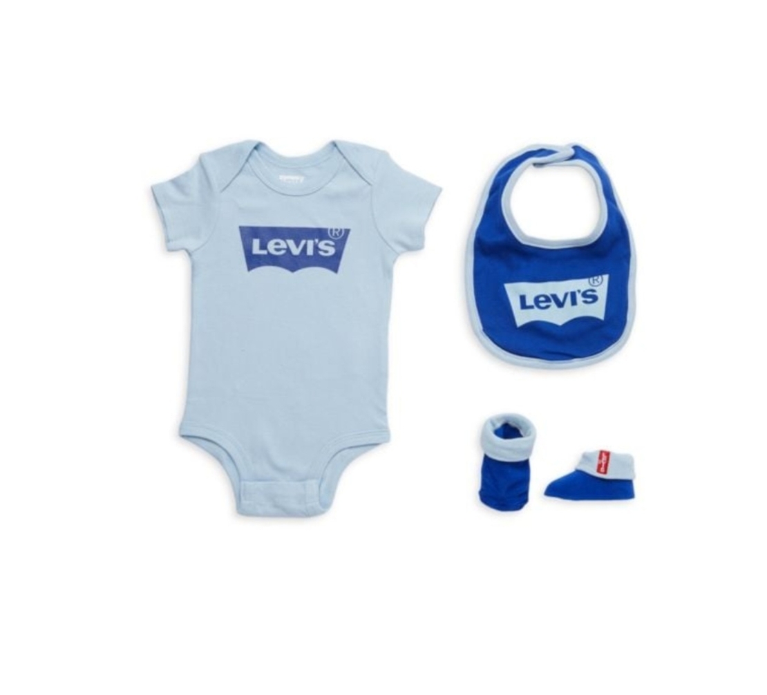 מארז לתינוק/ת 3 חלקים Levi's תכלת כחול מידה 6-12 חודשים