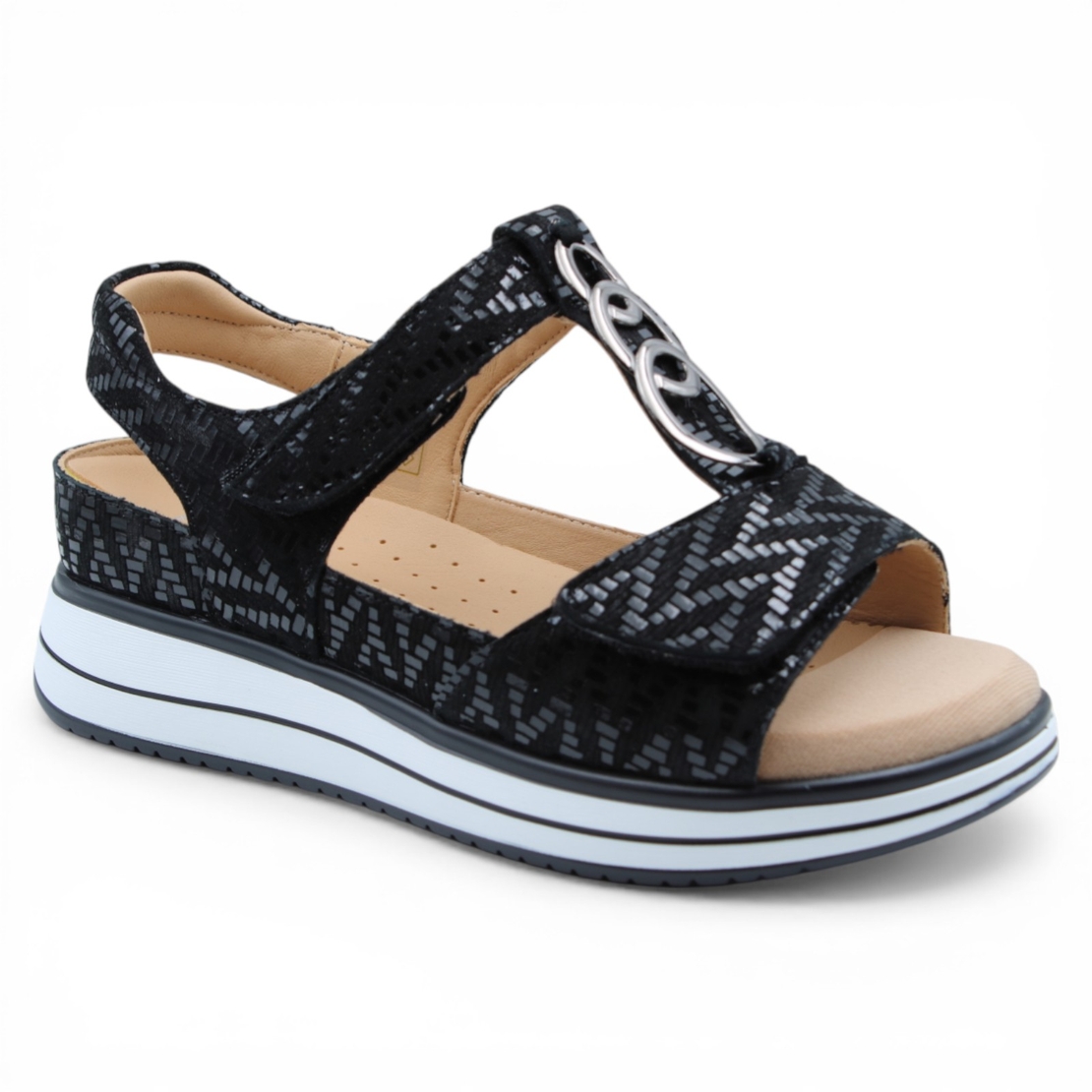 G Comfort S-664 סנדל נוחות אנטומי לנשים - עור רך ורצועות סקוטש