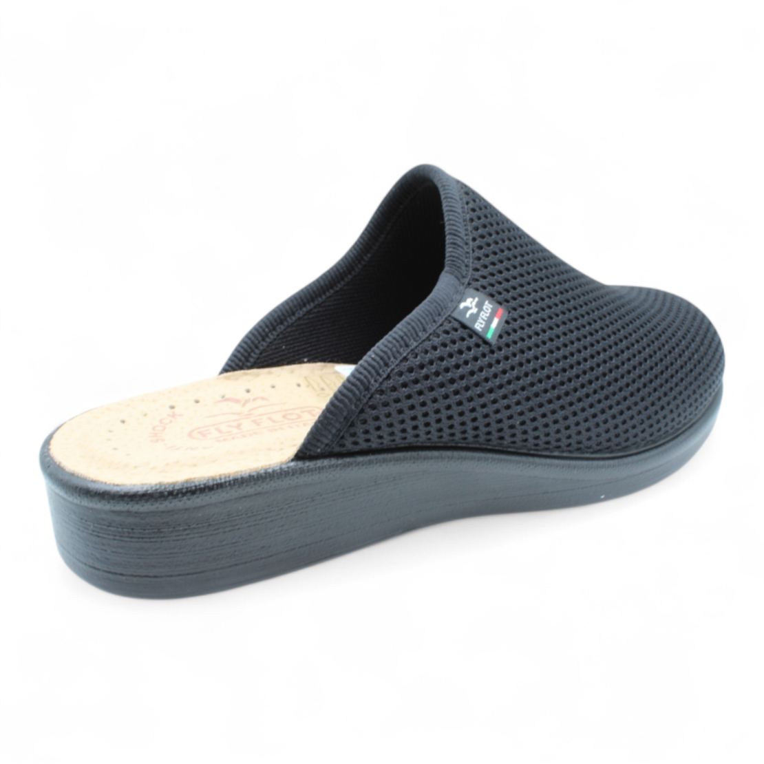 Fly Flot כפכף רוקי נמוך לנשים רפידה עור 109503 שחור