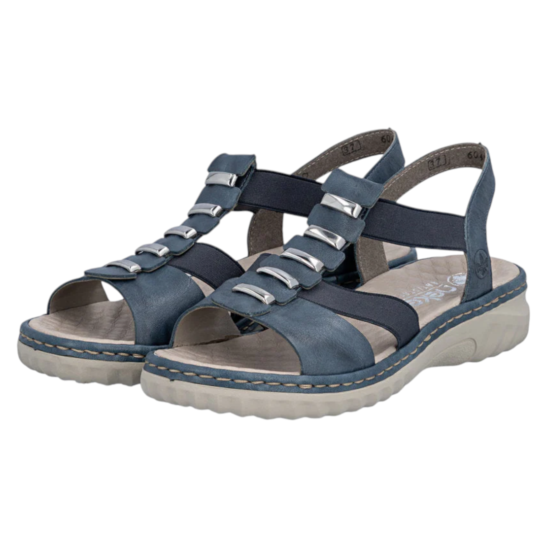 RIEKER 60452-12 – סנדל נשים כחול קליל עם נוחות שמרגישים כל היום