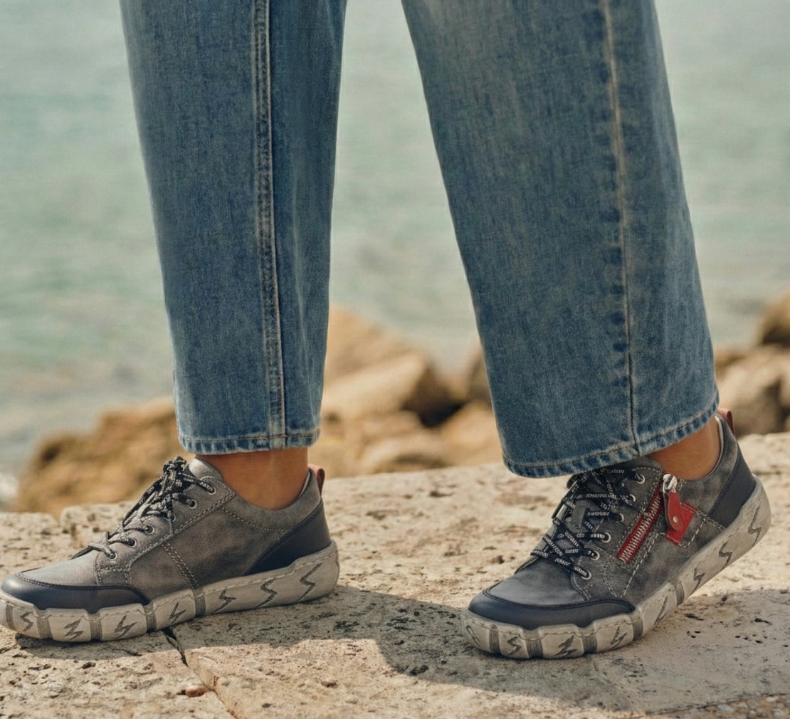 סניקרס נוחות Rieker דגם L0302-14 עד מידה 42