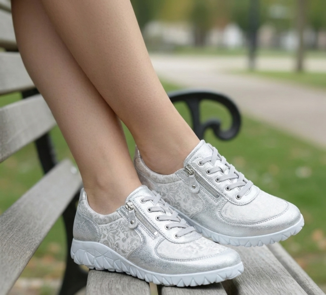 Waldläufer H89001 - דגם Havy - סניקרס אורטופדיות לנשים עד מידה 43 לבן