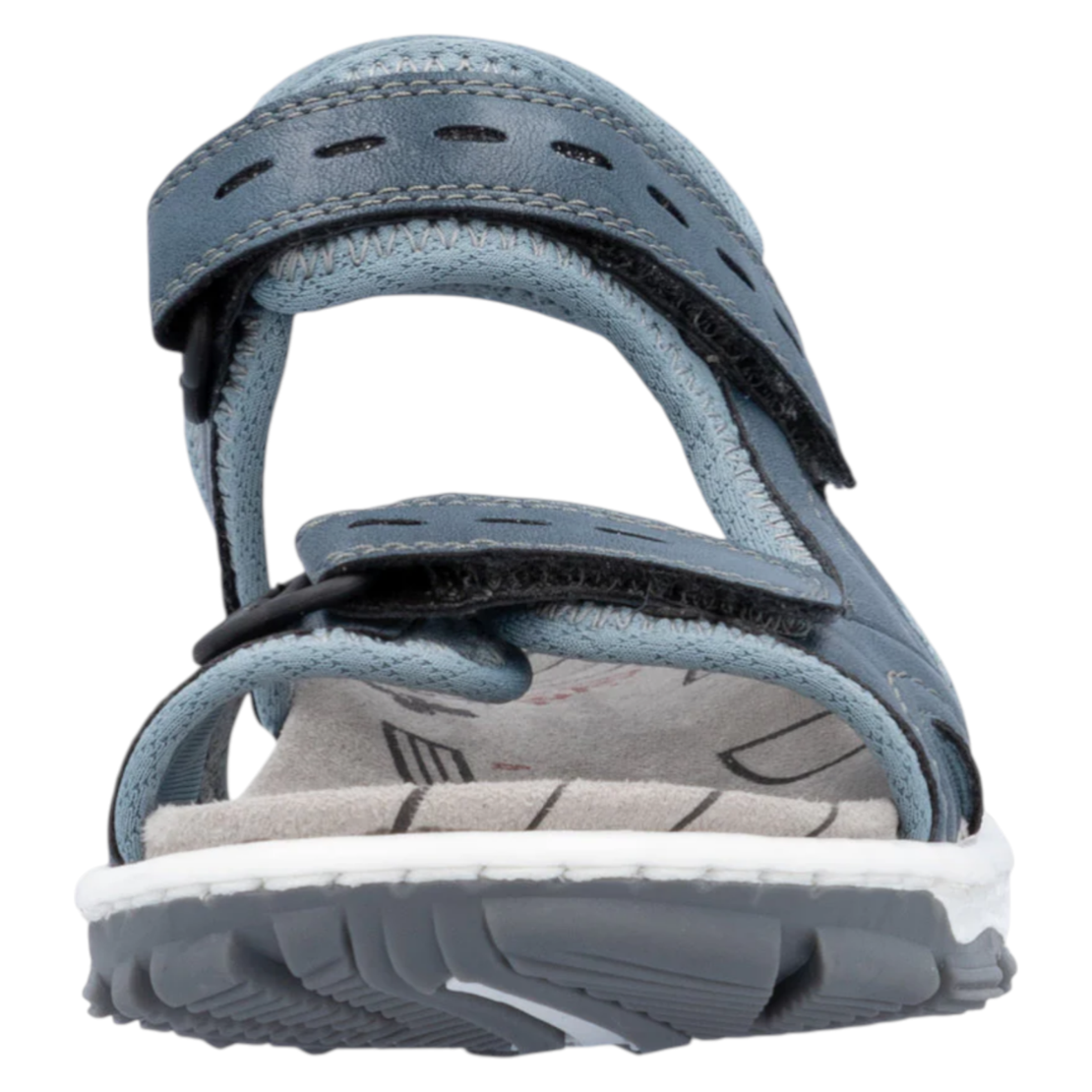 Rieker 68866-12 | סנדל נשים נוח בצבע כחול עם טכנולוגיית Antistress