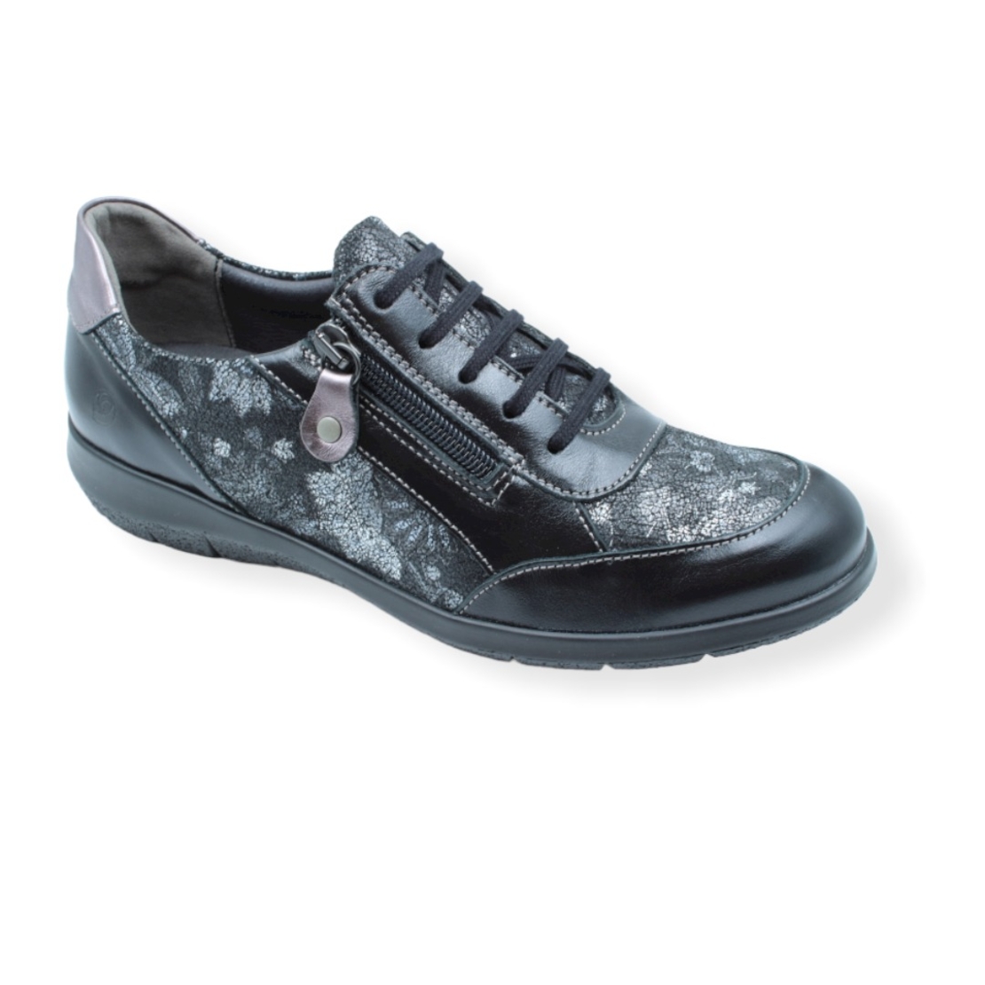 Suave דגם 6627 OXFORD שחור שרוך אנטומי