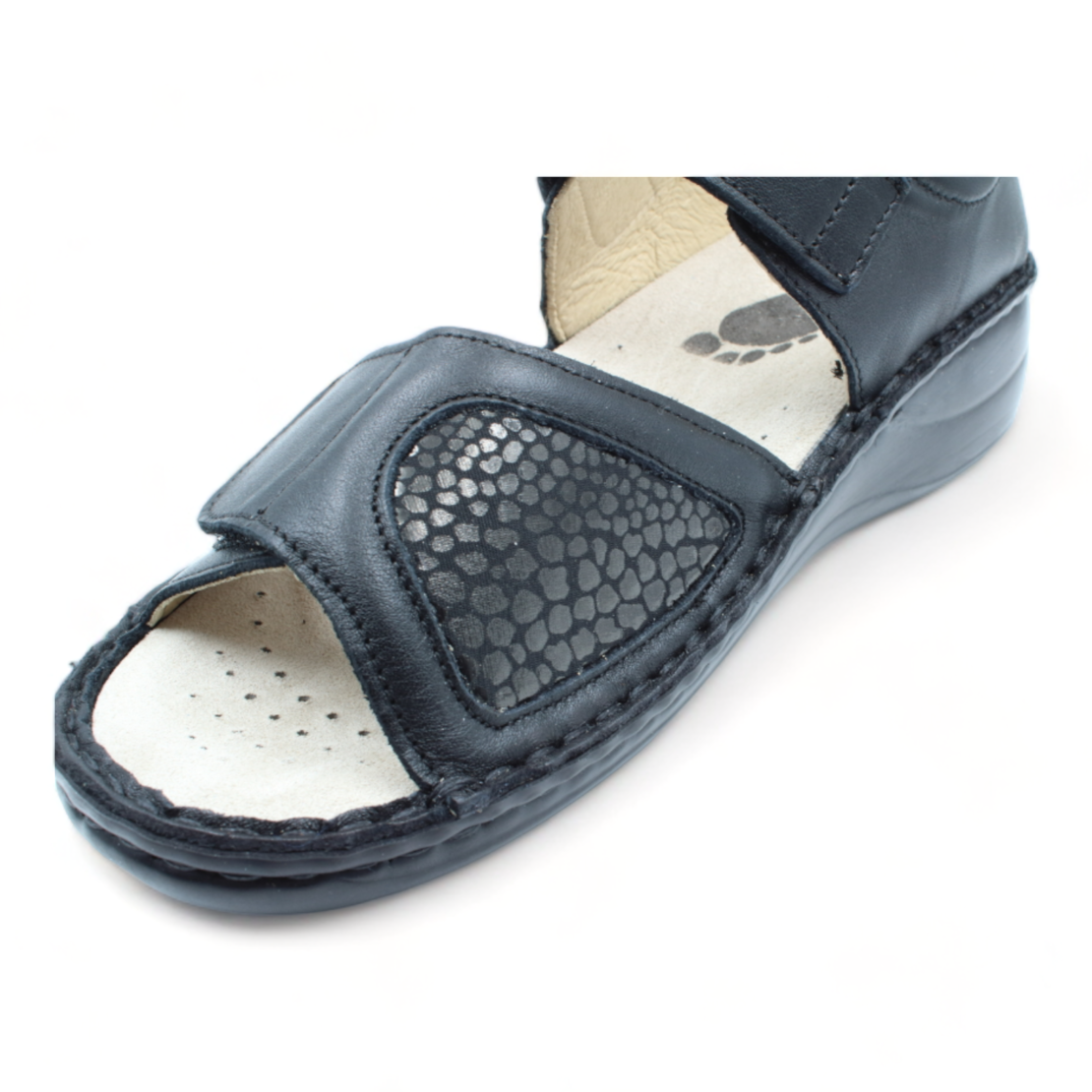 SOFTFLEX סנדל אורטופדי סקוטש רפידה נשלפת 2494 שחור