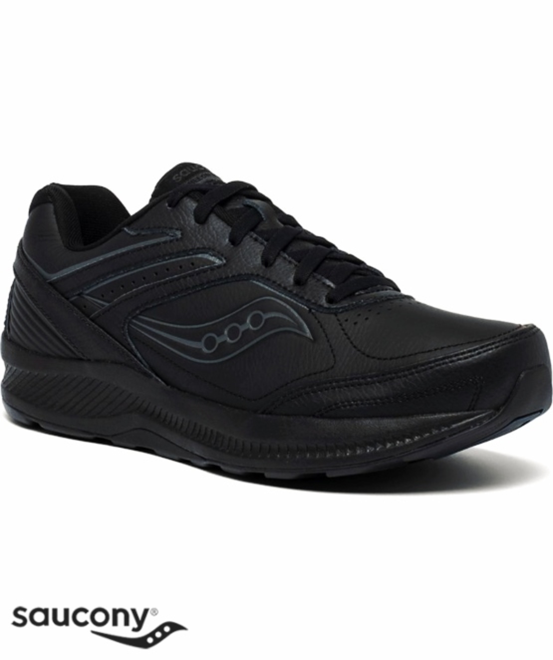 Sauconyגבר עור שחור ECHELON WALKER 3 XWIDE