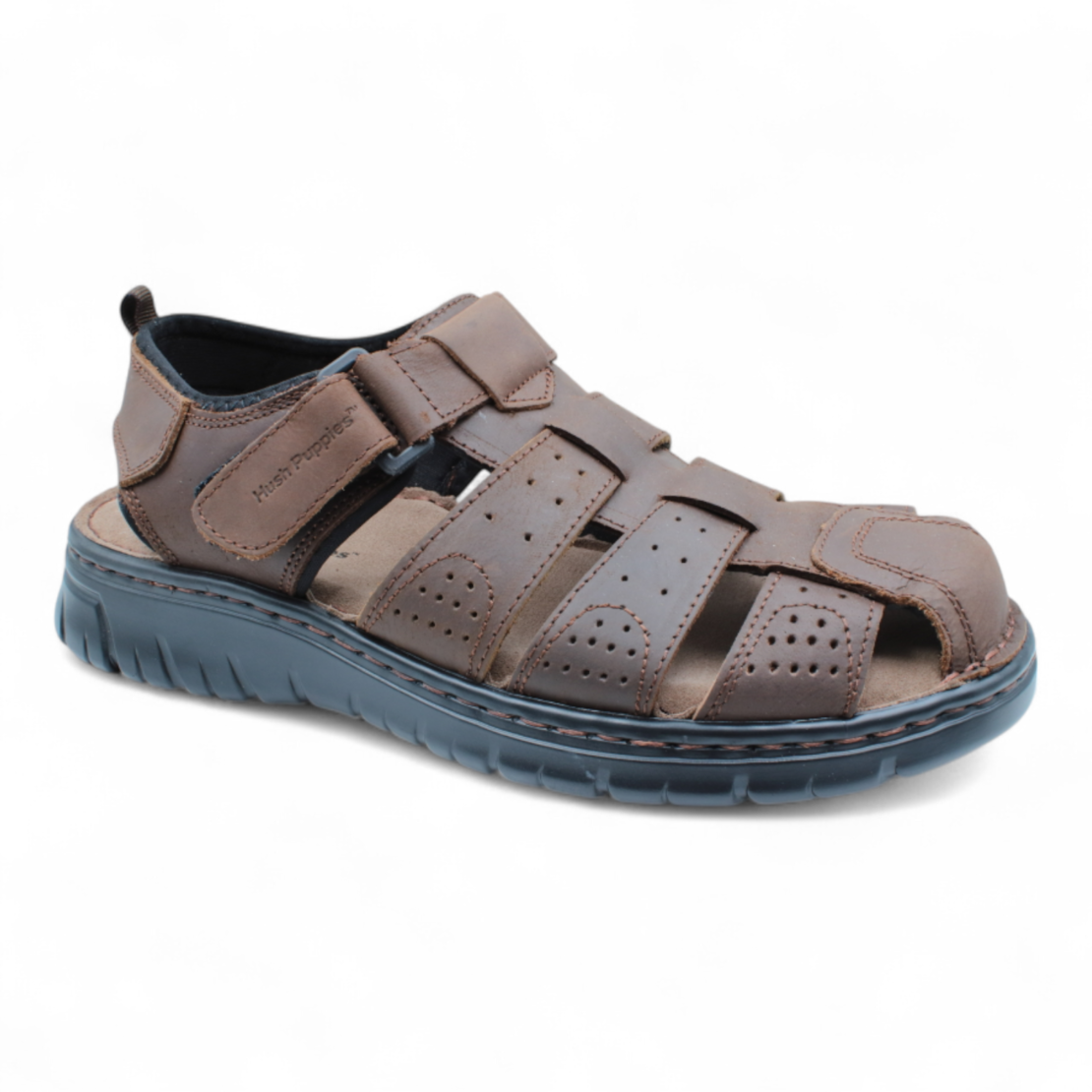 Hush Puppies סנדל עור קלוע רפידה עור 7788