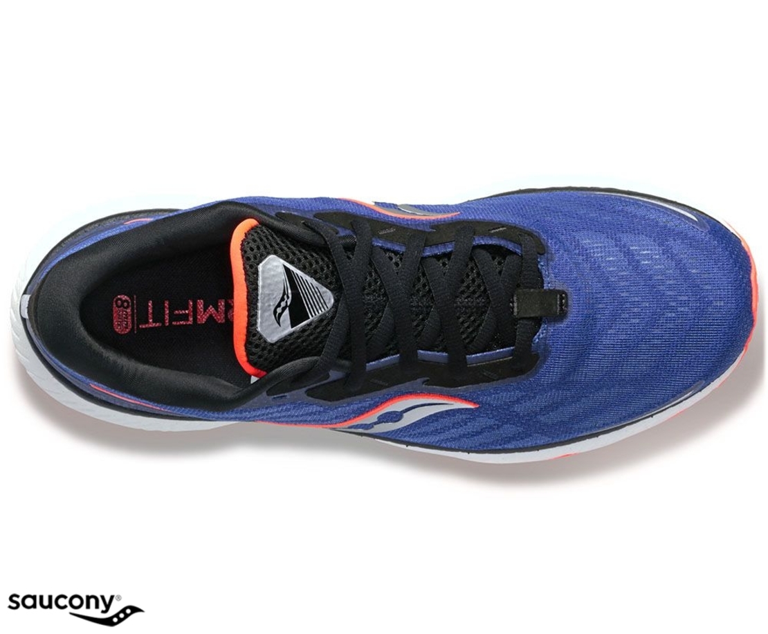 Saucony נעל ריצה לגברים TRIUMPH 19 כחול כתום