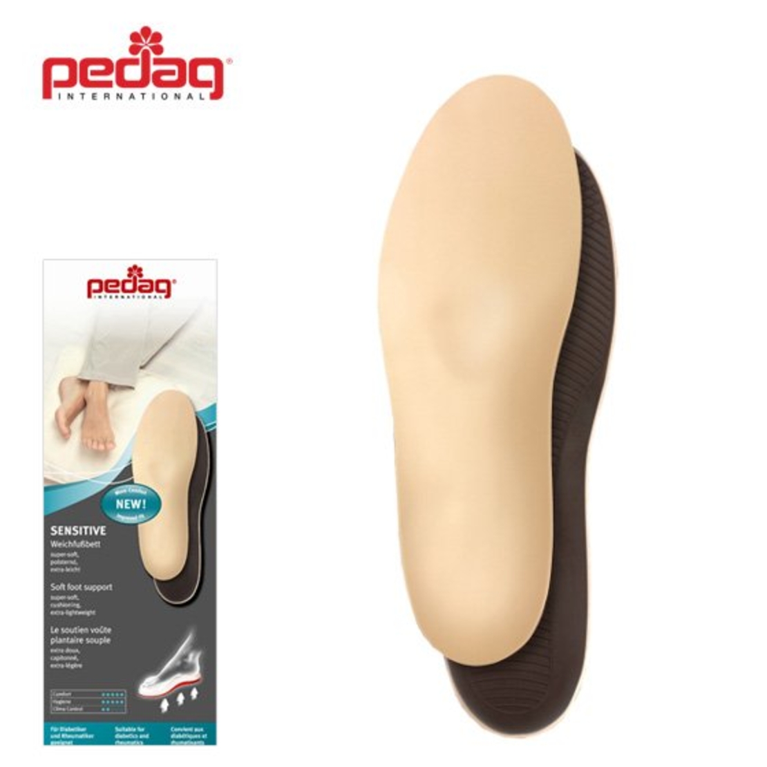 מדרס לנעליים PEDAG לחולי סוכרת Sensitive 988