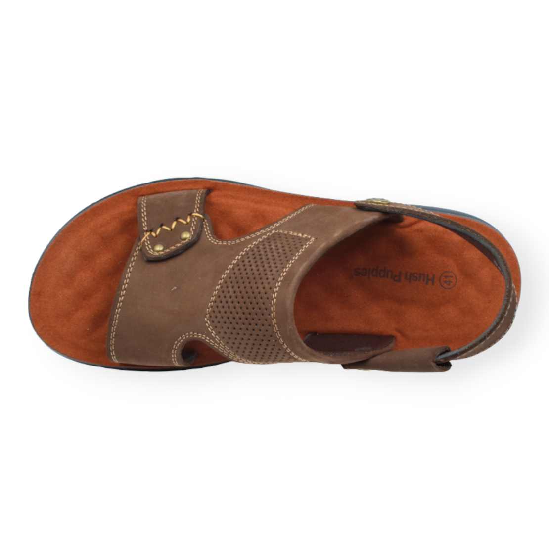 Hush Puppies כפכף/סנדל גבר פלה רחבה 344070 חום