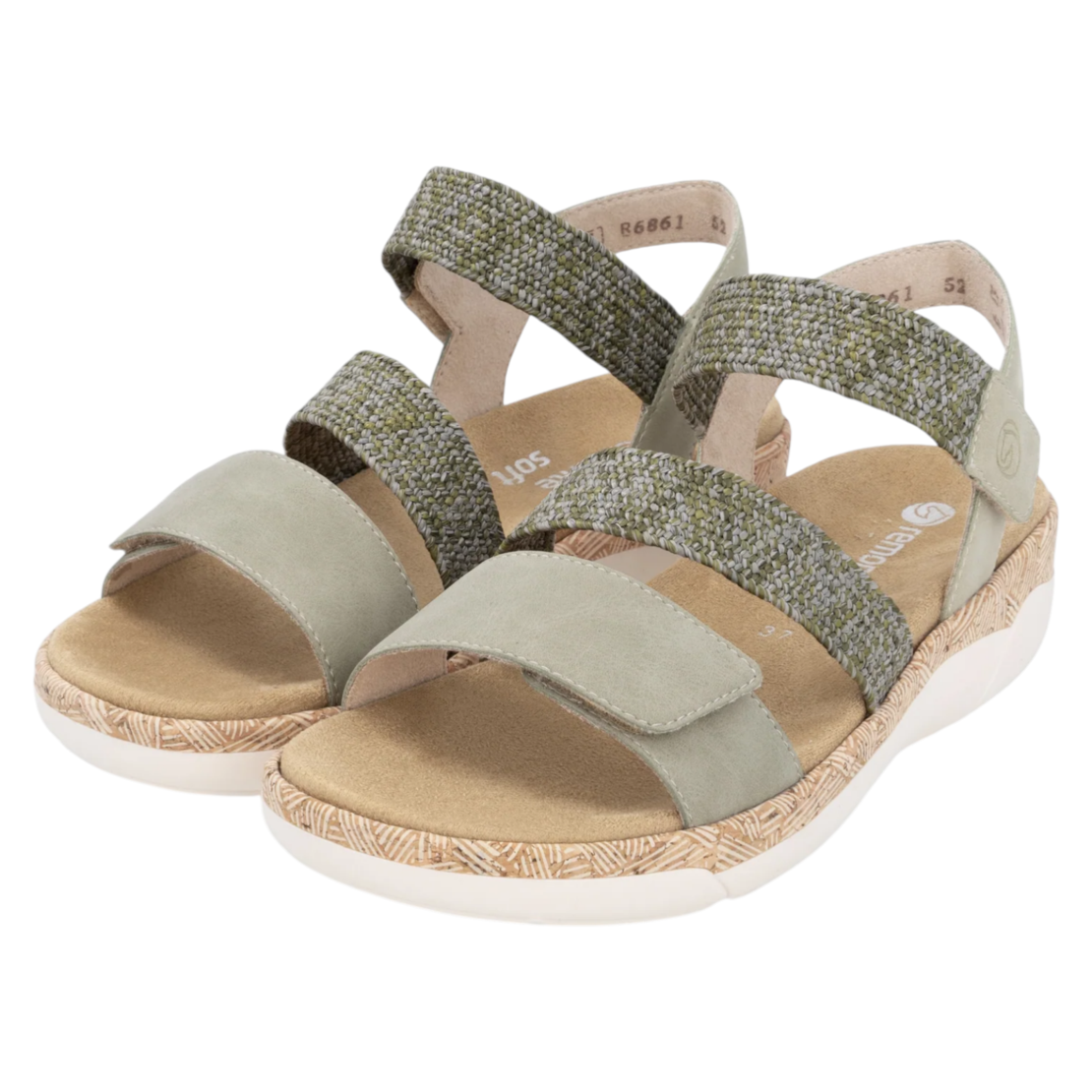 סנדל נשים נוח עם רצועות מתכווננות Remonte R6861-52 | מבית ריקר