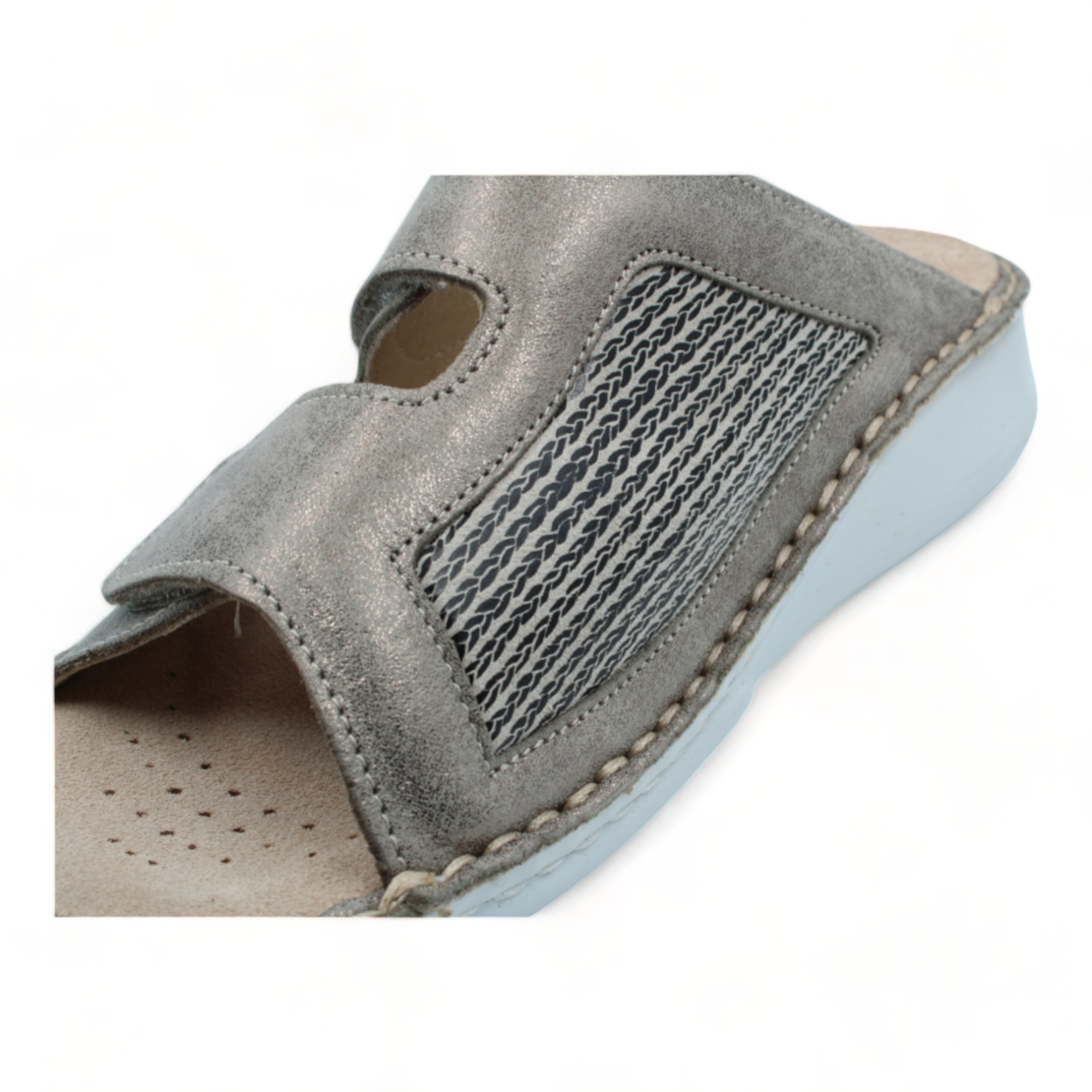 SOFTFLEX כפכף נוחות 2 סקוטשים רפידה נשלפת כסוף 882594