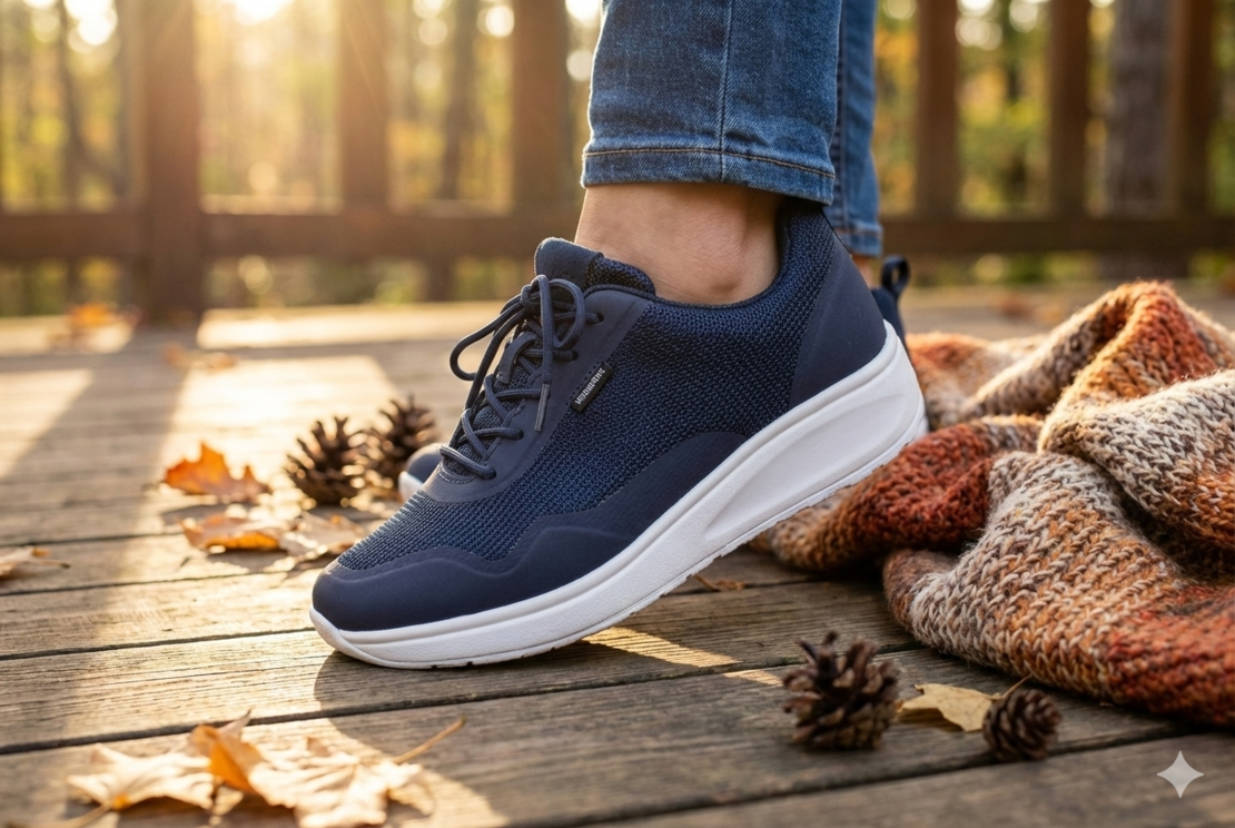 WILWOC FM2015 - נעל הליכה רכה לנשים וגברים, מקל על כאבי דורבן