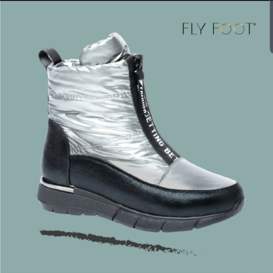 Fly Foot מגף ספורטיבי אנטטומי פרווה 480031 מוכסף