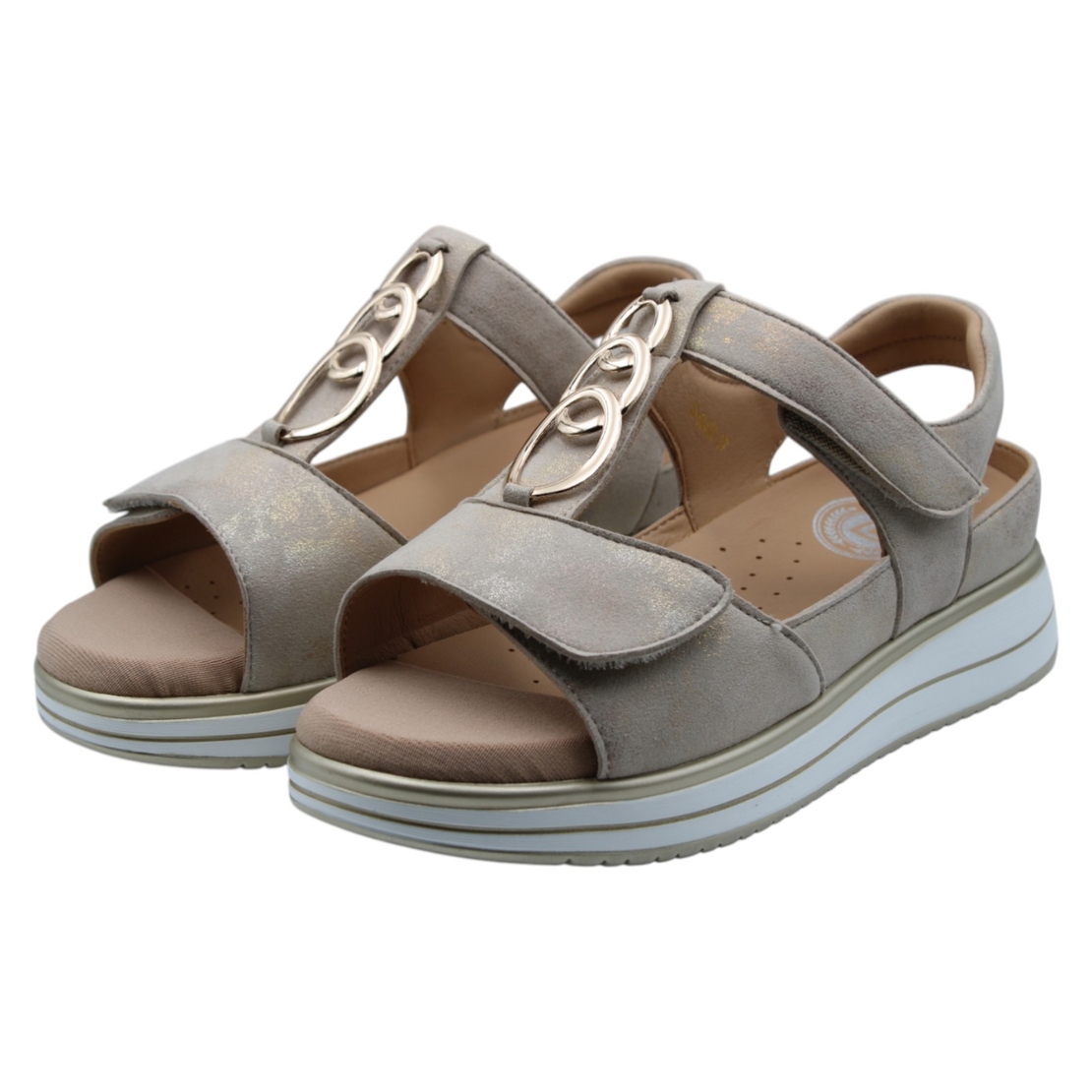 G Comfort S-664 סנדל נוחות אנטומי לנשים - עור רך ורצועות סקוטש - Copy 0