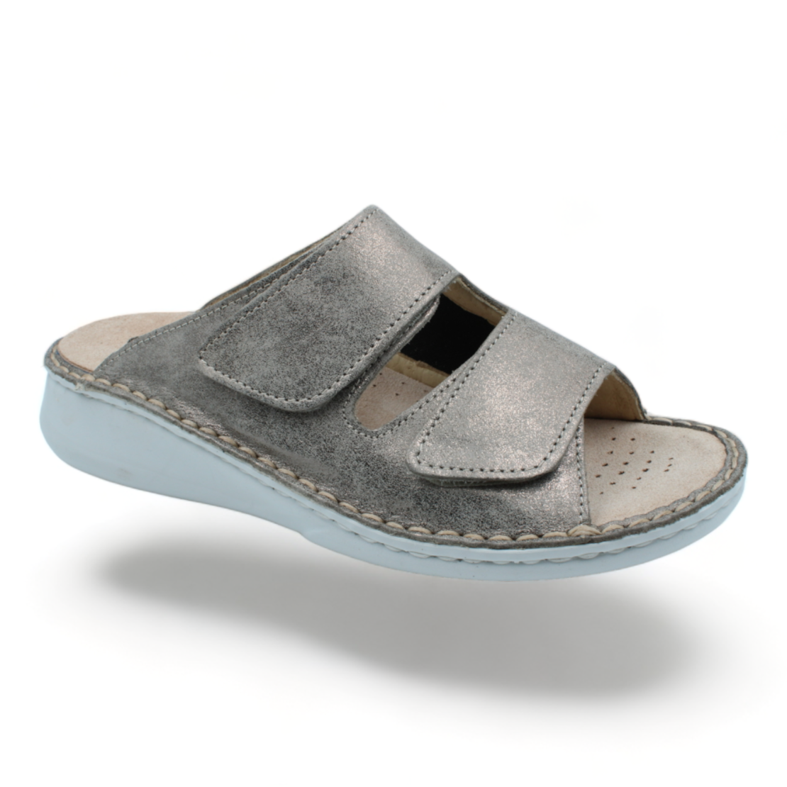 SOFTFLEX כפכף נוחות 2 סקוטשים רפידה נשלפת כסוף 882594